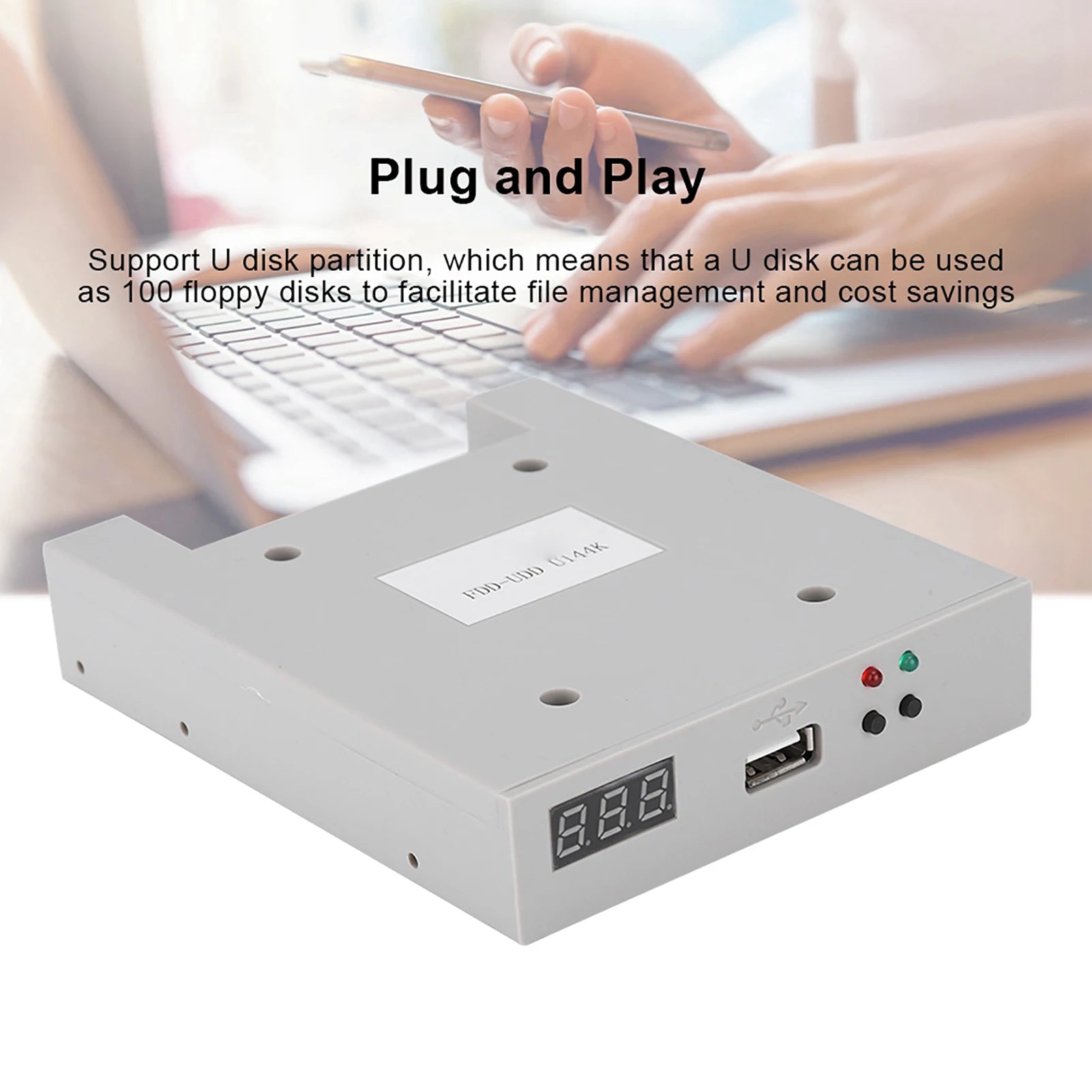 FDD UDD U144K 1 44MB USB SSD Floppy Drive Emulator Industrial