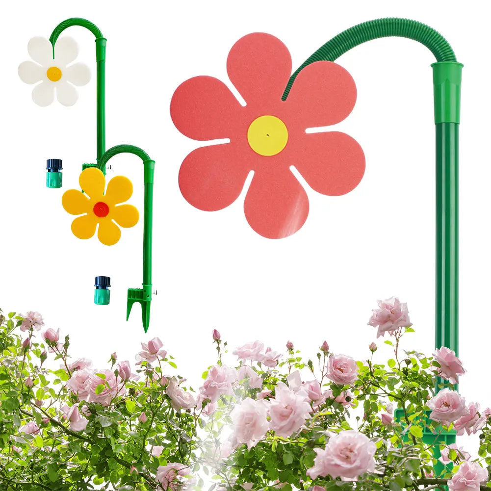 Dancing Flower Water Sprinkler 360 Rotating Fun Irrigation Tool Adjustable Lawn Sprinkler for Yard Watering Zpaxo