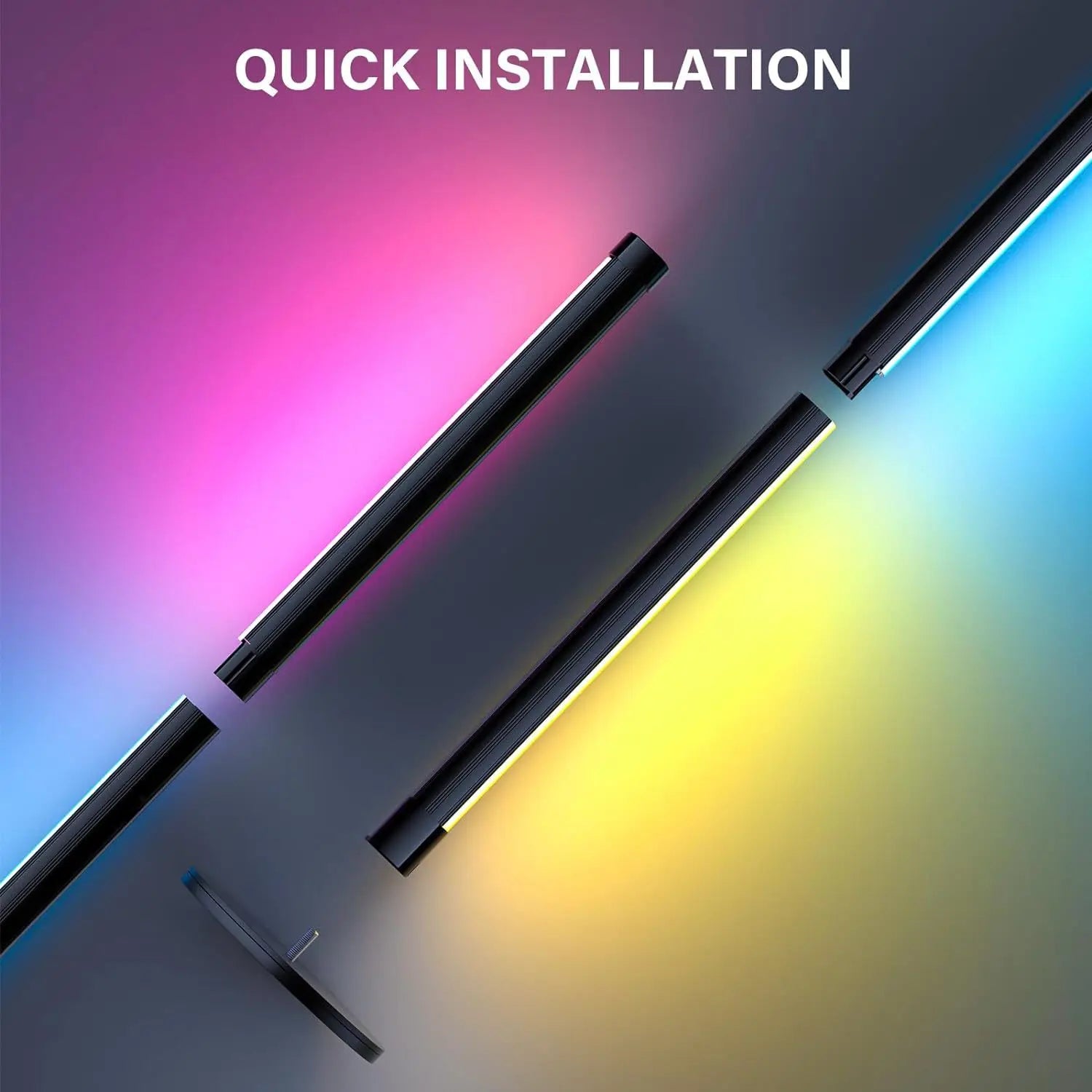 RGB LED Dimmable Floor Lamp – Mood Light for Bedroom & Decor