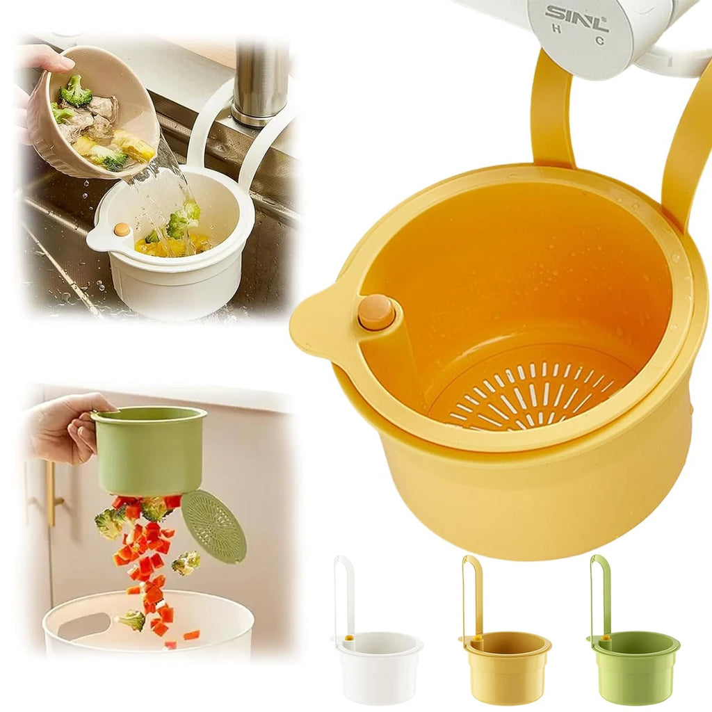 Kitchen Sink Strainer Basket – Self-Cleaning Drain Food Catcher
