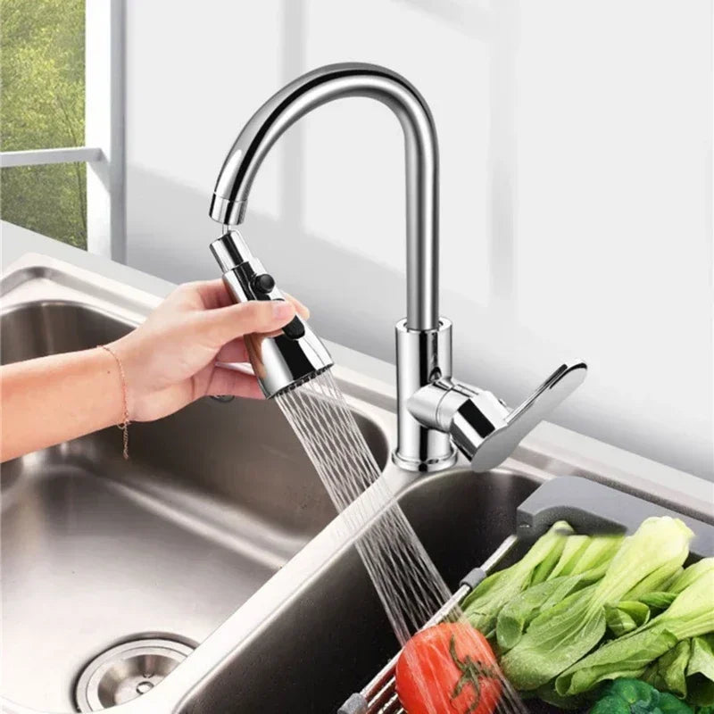 Universal 360° Rotation Kitchen Faucet Extender 3 In1 ABS Durable Water Saving Shower Spray Head Bathroom Basin Tap Replacement Zpaxo