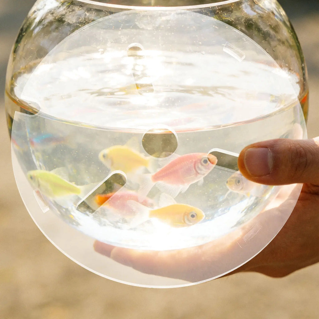 Small Acrylic Aquarium Lid Clear Anti-jumping Cover Round Transparent