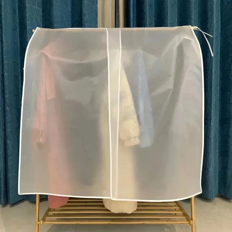 Semi Transparent Clothes Dust Cover Hanging Garment Bag Closet