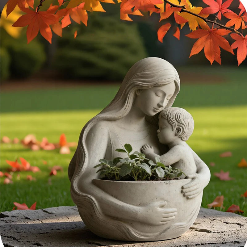 Mother & Child Silicone Mold – DIY Candle, Flower Pot & Gypsum