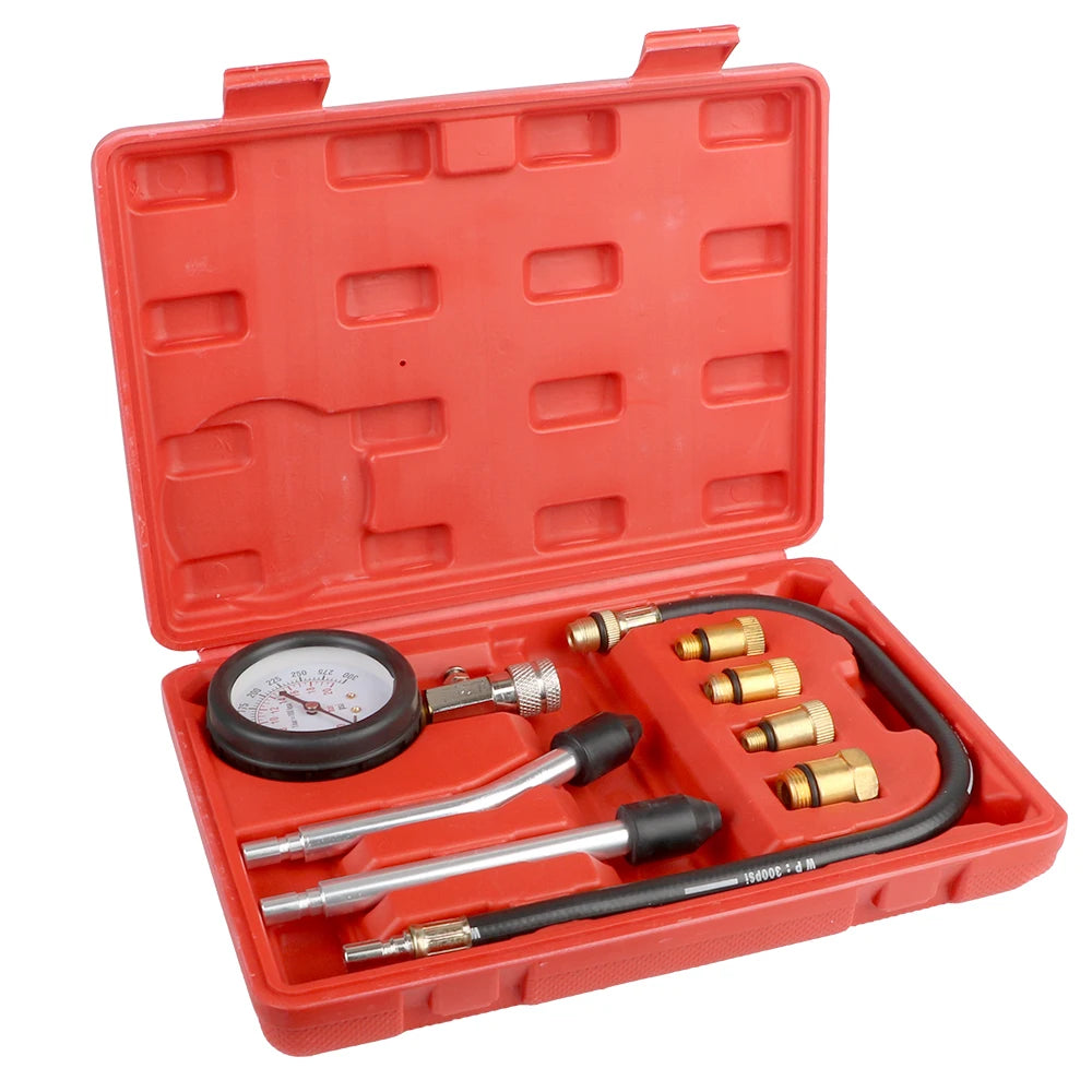 Gasoline Engine Compression Meter M10 M12 M14 M18 Adapter Pressure