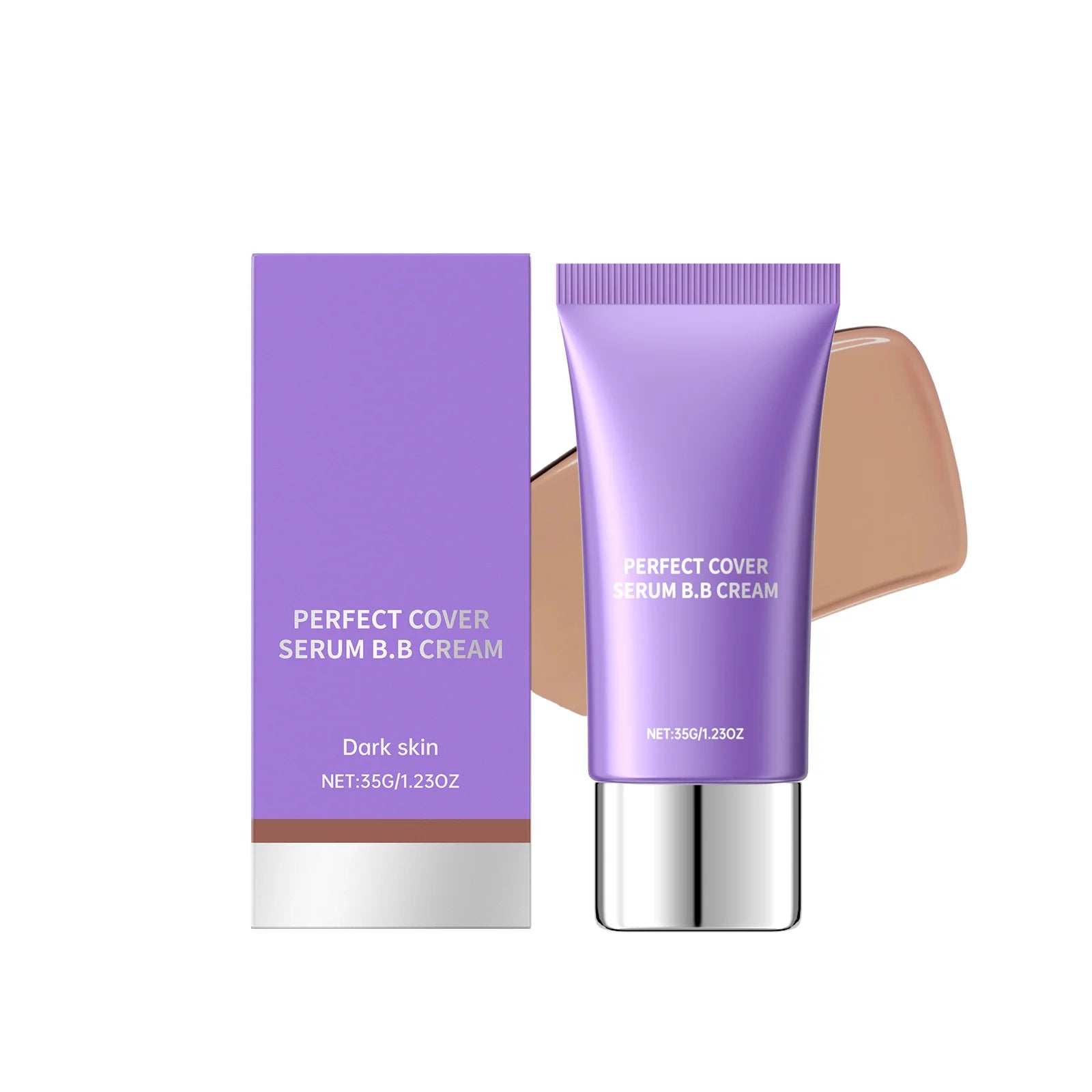 BB Cream Foundation Perfect Cover Concealer Waterproof Hyaluronic Acid Color Correcting CC Cream Brightening Base Makeup Primer Zpaxo Dark