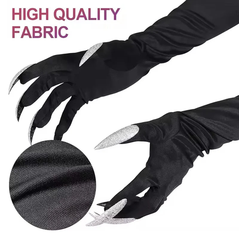 Halloween Cosplay Gloves Long Fingernail Party Props Monster Claws