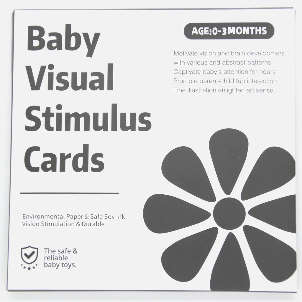 VISUAL CARDS Baby Early Education Training Card Stimulation Black