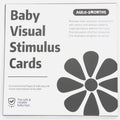 VISUAL CARDS Baby Early Education Training Card Stimulation Black