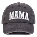 Fashion Washed Cotton MAMA MINI Embroidery Caps Adjustable Breathable Baseball Cap Vintage Outdoor Sunscreen Hats Zpaxo MAMA-Grey