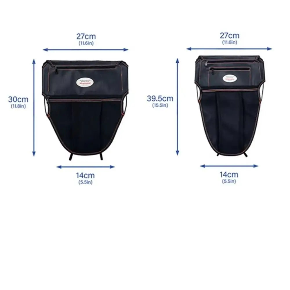 PU Leather Material Motorcycle Scooter Seat Storage Bag Dual Pockets Zpaxo