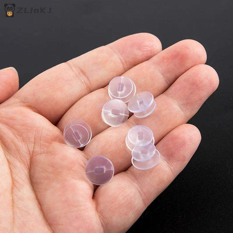 ▶25Pcs For DIY Sandal Shoe Charms Jewelry Decor Transparent Buttons Accessories Zpaxo