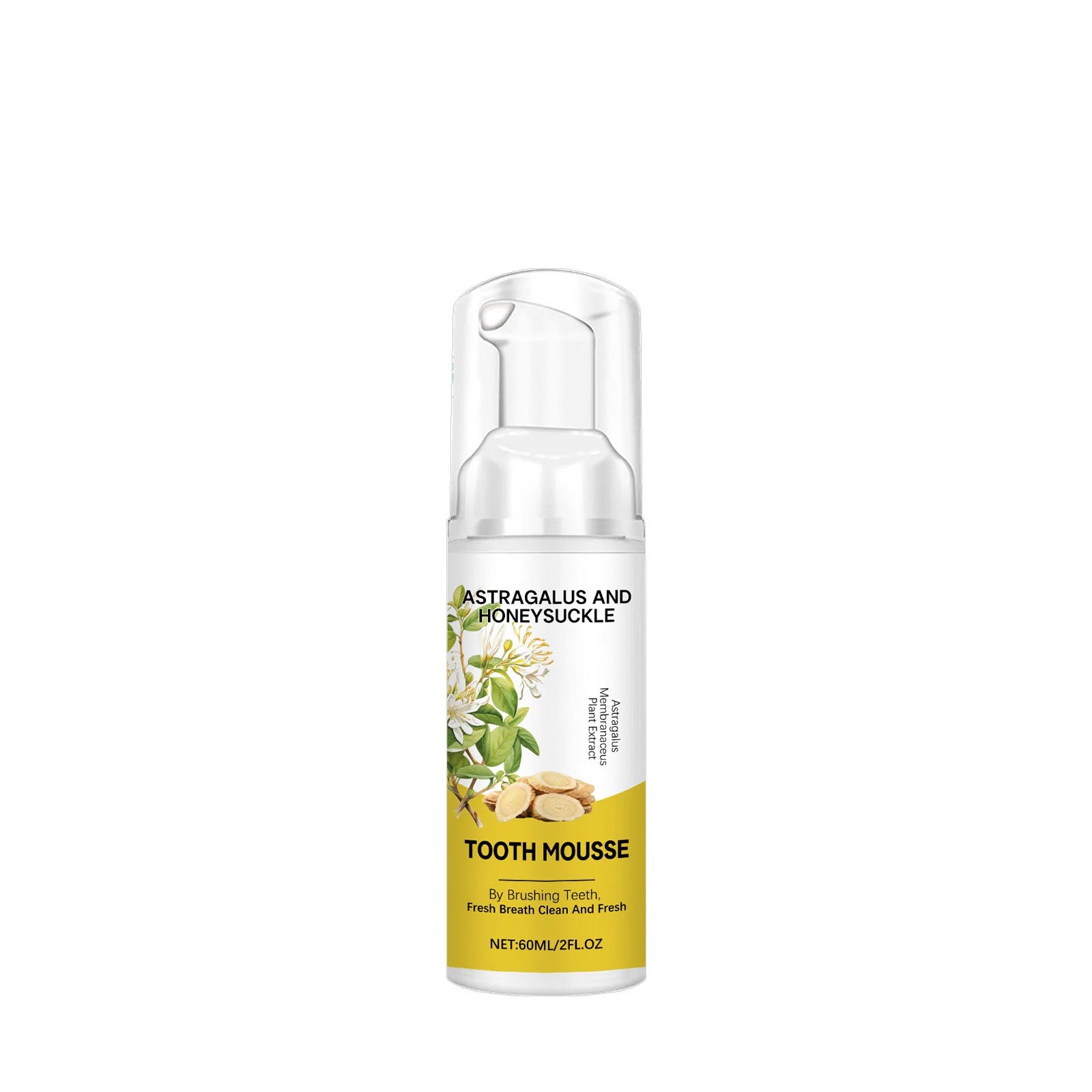 Astragalus Foam Toothpaste Mousse – Whiten & Freshen Breath 60ml Foam Toothpaste Mousse Zpaxo 60ml