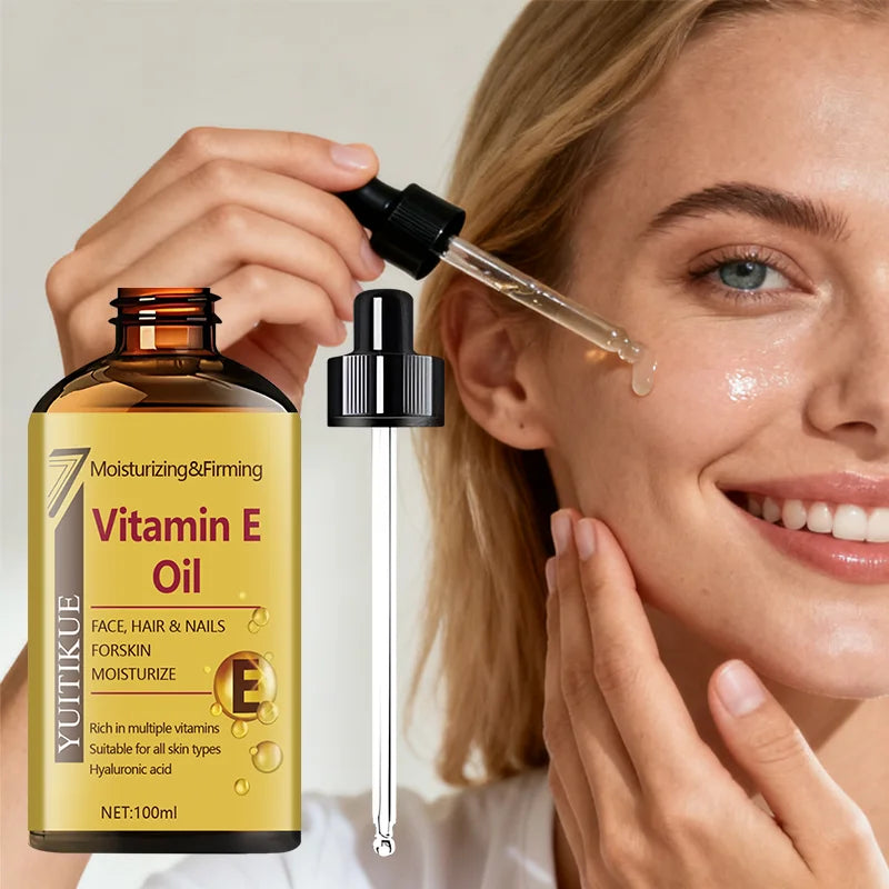 YUTIKUE Vitamin E Oil 100ml – Moisturizing Face, Hair & Nail Serum Vitamin E Face Oil Zpaxo Default Title