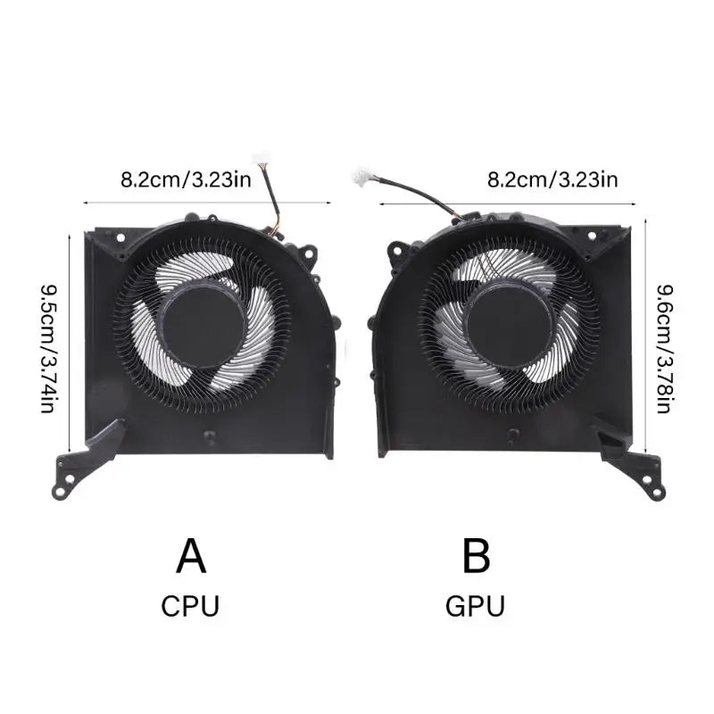 652F Metal CPU GPU Cooling Fan For Y9000K R9000K 2023 Laptop Heat Reduction Zpaxo