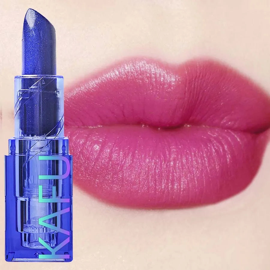 Temperature Change Rose Lipstick Waterproof Female Makeup Sexy Lip