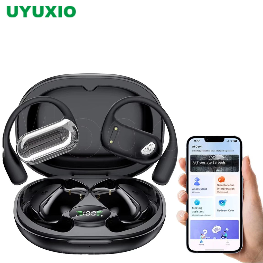UYUXIO Real Time Translator Headphones AI Language Translation