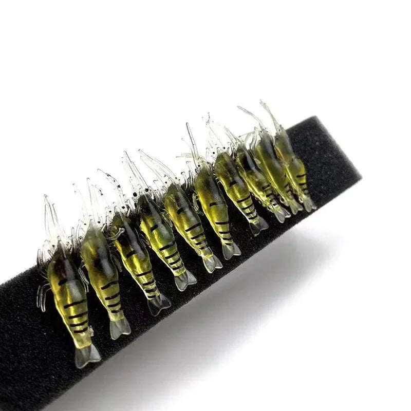 Silicone Soft Shrimp Fishing Lure with Hooks – Carp & Bass