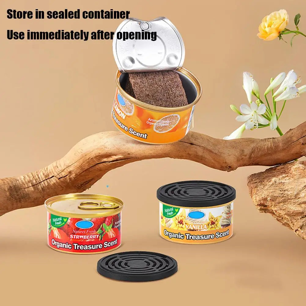Car Air Fresheners Flavoring Perfume Canned Long-Lasting Auto Aromatherapy Wood Blocks Coffee Flavor Auto Home Deodorant Zpaxo