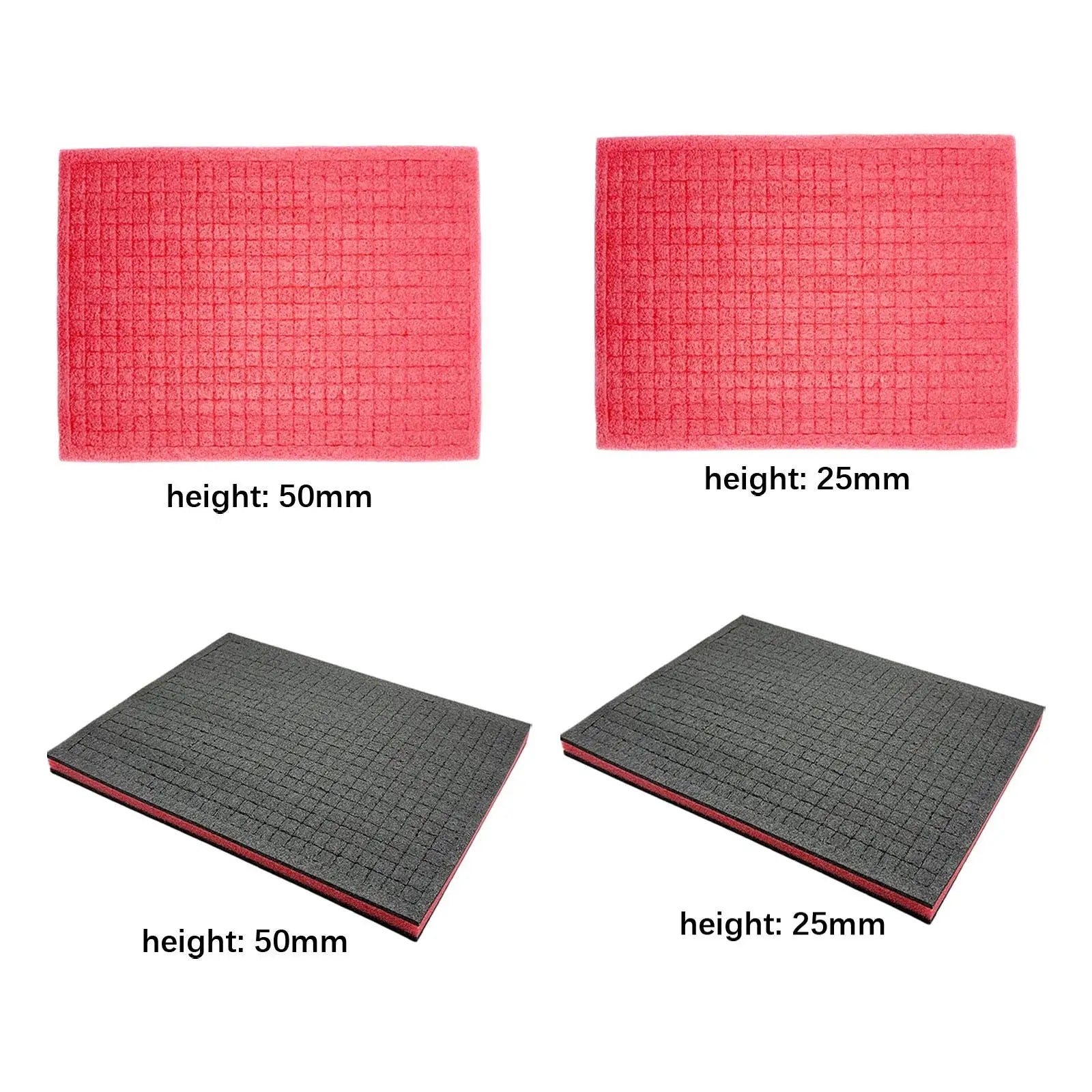 Tool Box Foam Universal 15.75x11.81inch Shadow Insert Cushion Liner Sheet for Jewelry Drawer Transporting Game Boxes Crafts Zpaxo