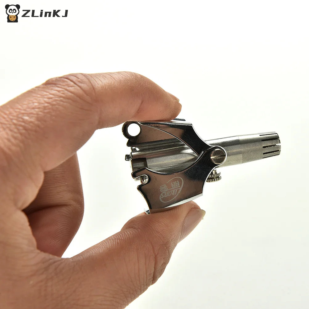 ▶1PCS Men's Stainless Steel Nose Hair Trimmer Manual Nose Hair Cleaner Washable Portable Ear Hair Removal Clipper Cutting Tool Zpaxo