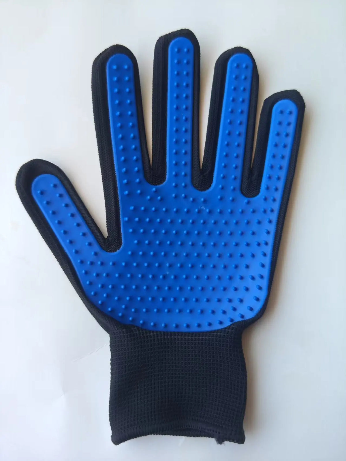 Pet Hair Glove Comb Dog Cat Grooming Cleaning Deshedding Remover Zpaxo Blue left hand