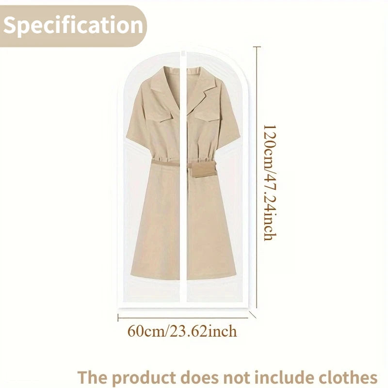 Moth-Proof Garment Bags with Zip – Washable 3/6-Pack