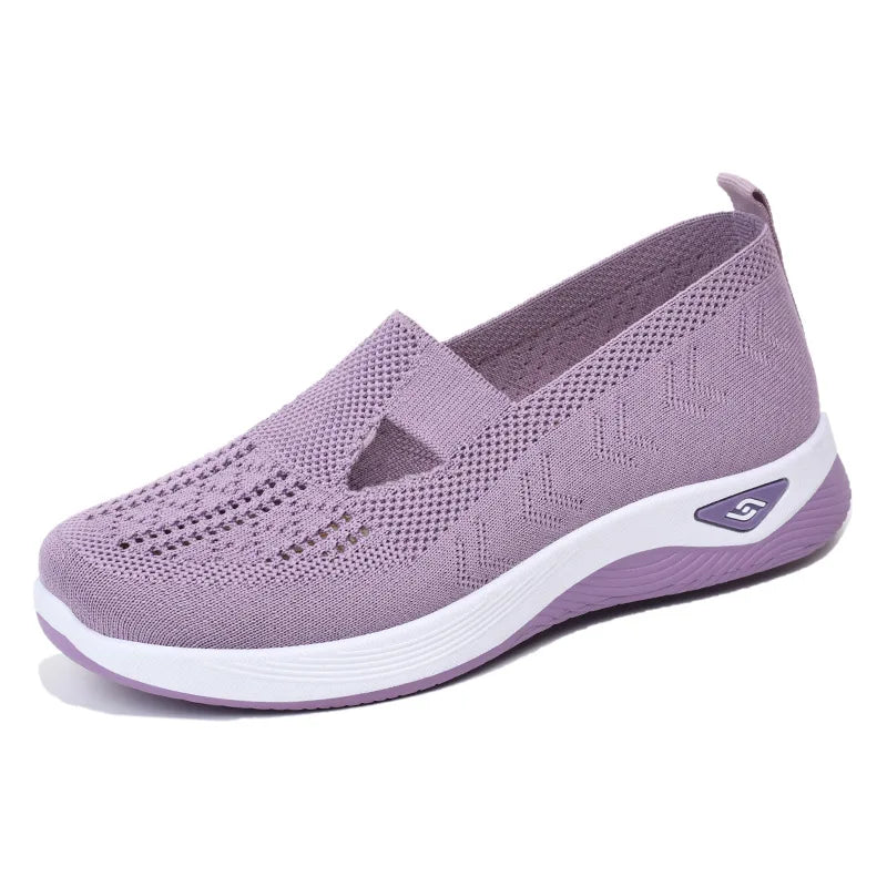 Women's Shoes Spring Middle Aged Elderly Mom Soft Soled Breathable Zpaxo
