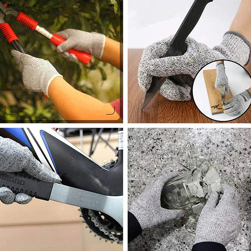 1 Pair Safety Anti Cut Gloves High-strength Industry Kitchen