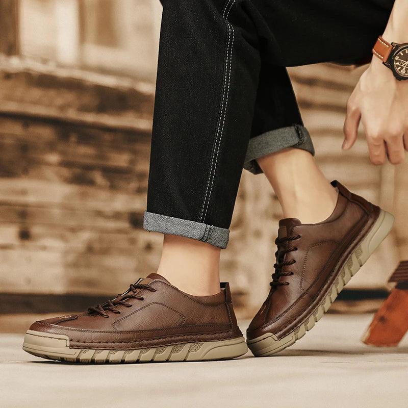 Men's Casual Sneakers Luxury Trainer Shoes Breathable Race Running