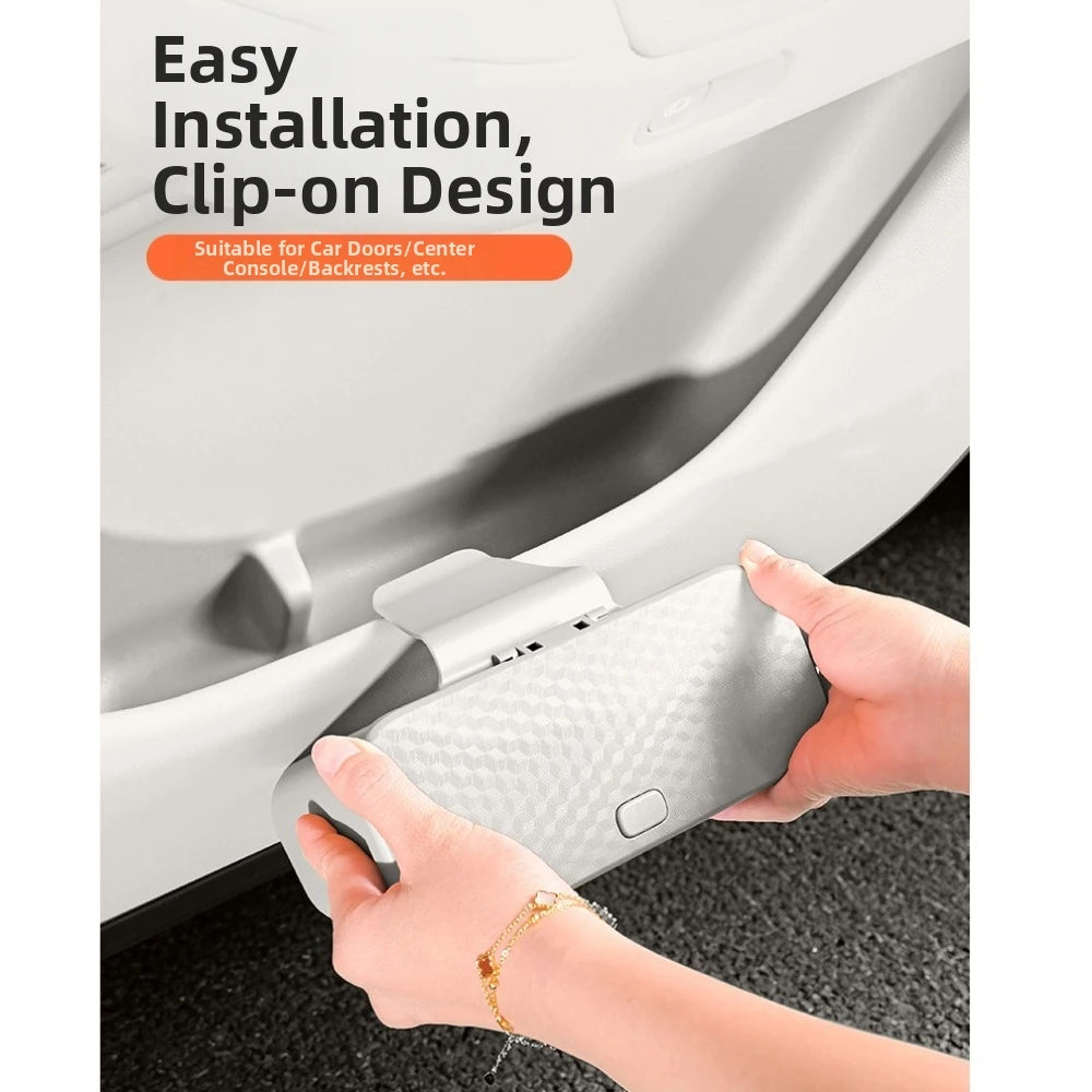 Car Mounted Hanging Garbage Bin Press Lid Multifunctional Storage Zpaxo