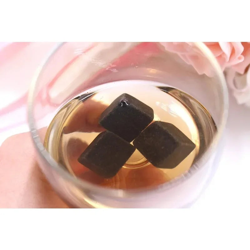 Natural Granite Whiskey Stones 9-Pack – No-Dilution Drink Chillers