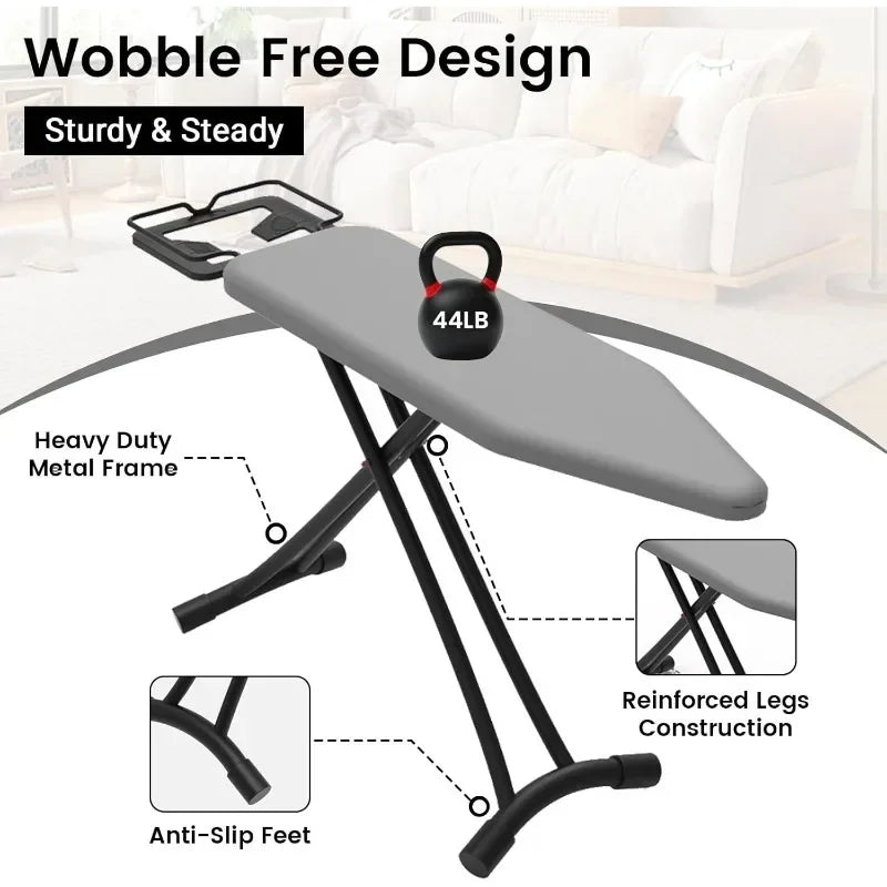 Portable Folding Ironing Board | Height Adjustable 110×31cm