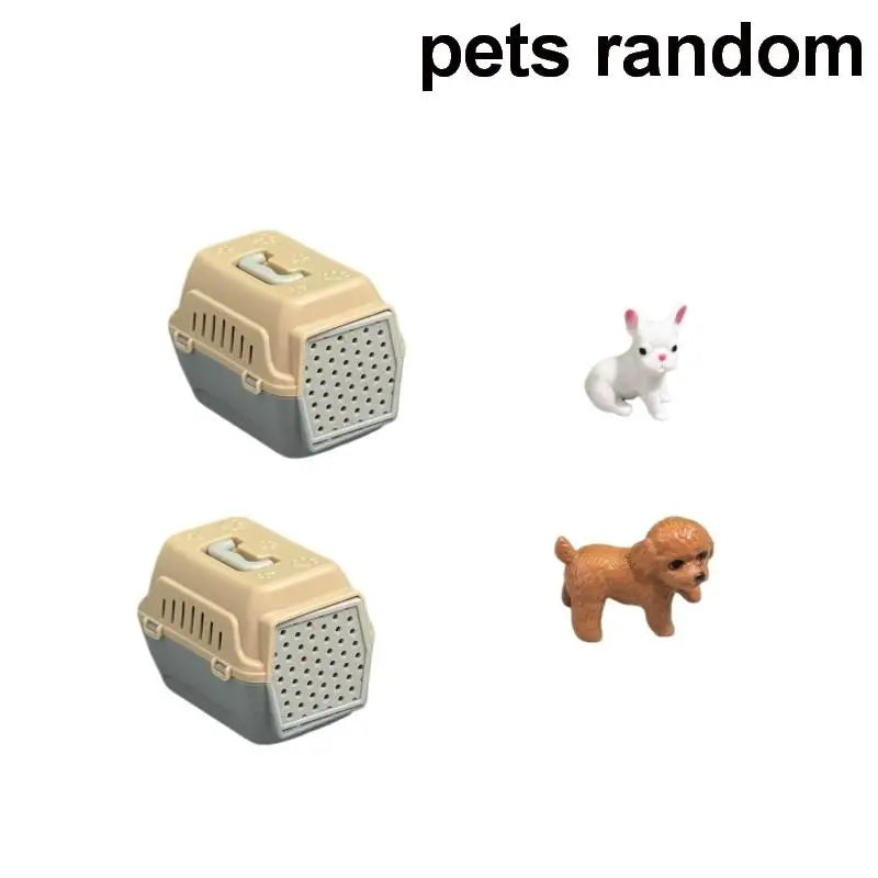 2 Realistic Mini Dog Cat Cage Door Miniature Dollhouse Pet House Doll Zpaxo A1