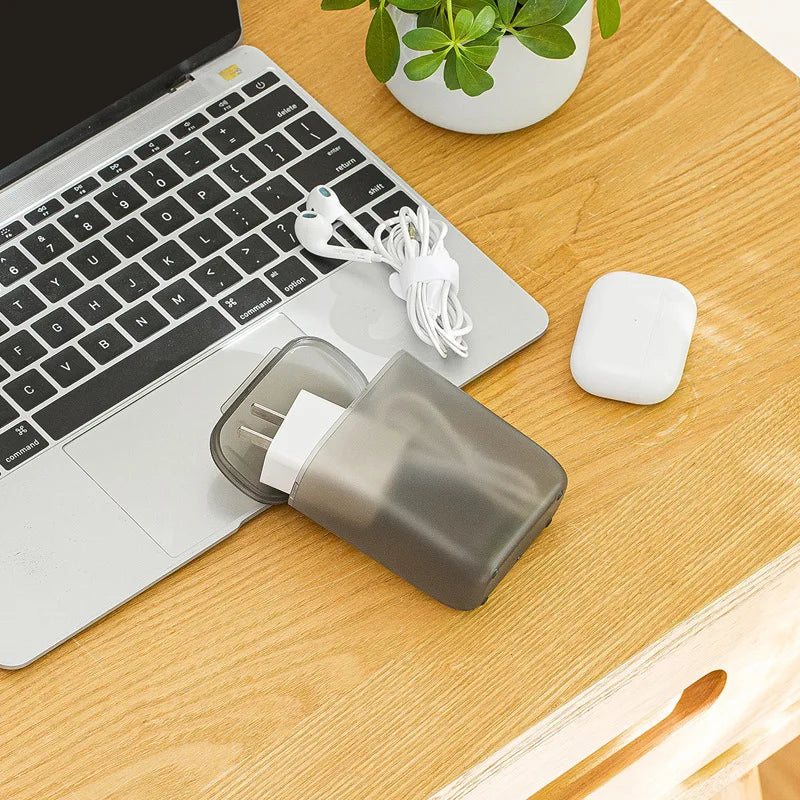 Mini Multi-functional Data Cable Storage Box Charger Cord Jewelry Zpaxo
