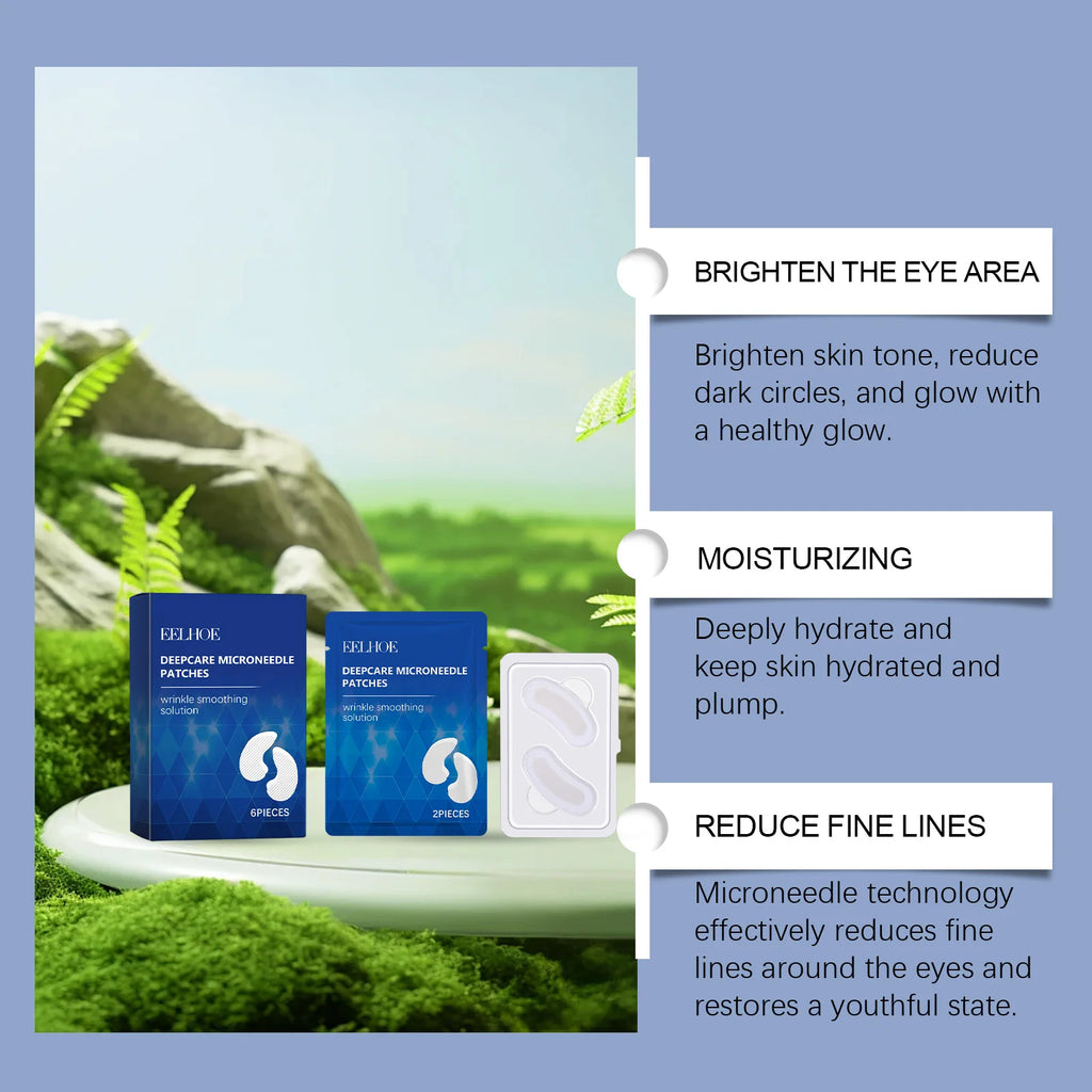 Hyaluronic Acid Microneedle Eye Patches – Dark Circles & Anti-Aging Microneedle Eye Patches Zpaxo