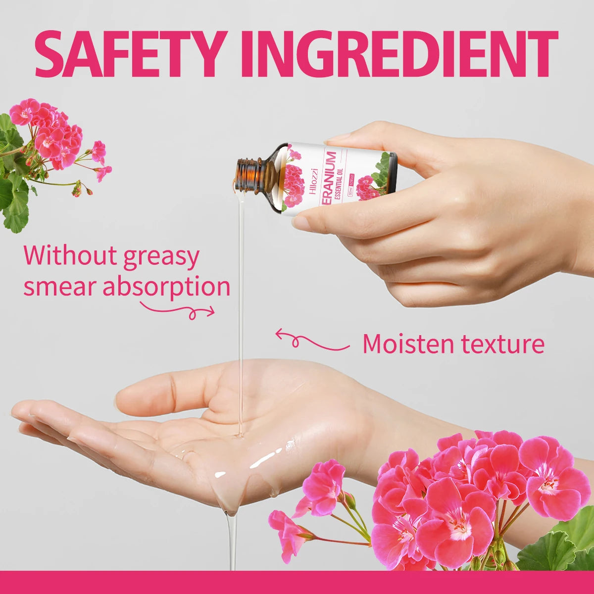 30ml Geranium essential oil hydrating and moisturizing aromatherapy candle car cleaning agent pure essential oil Zpaxo