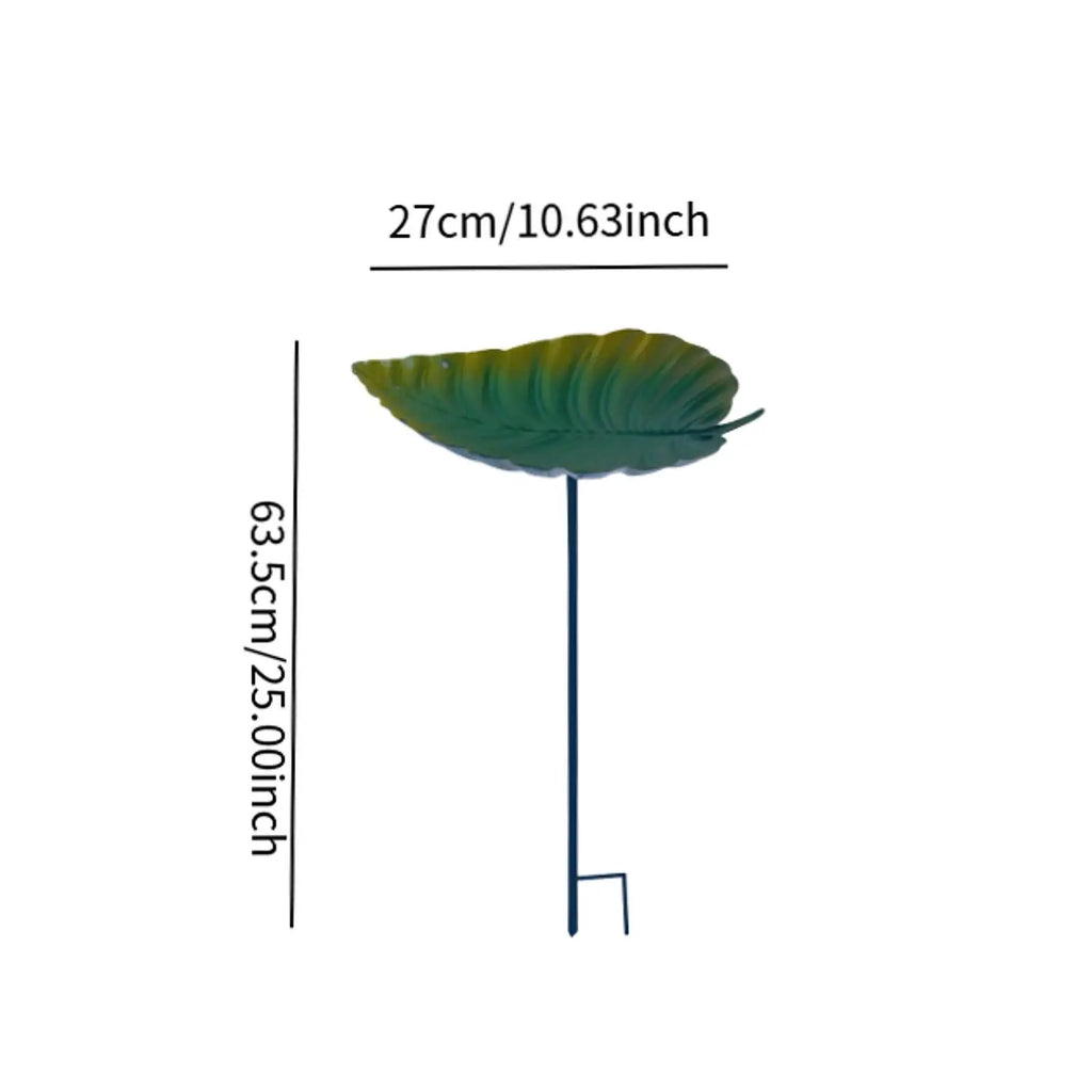 Decorative Garden Bird Feeder Iron Bird Bath Removable Stand for Outdoor Bird Drinking and Watching Zpaxo