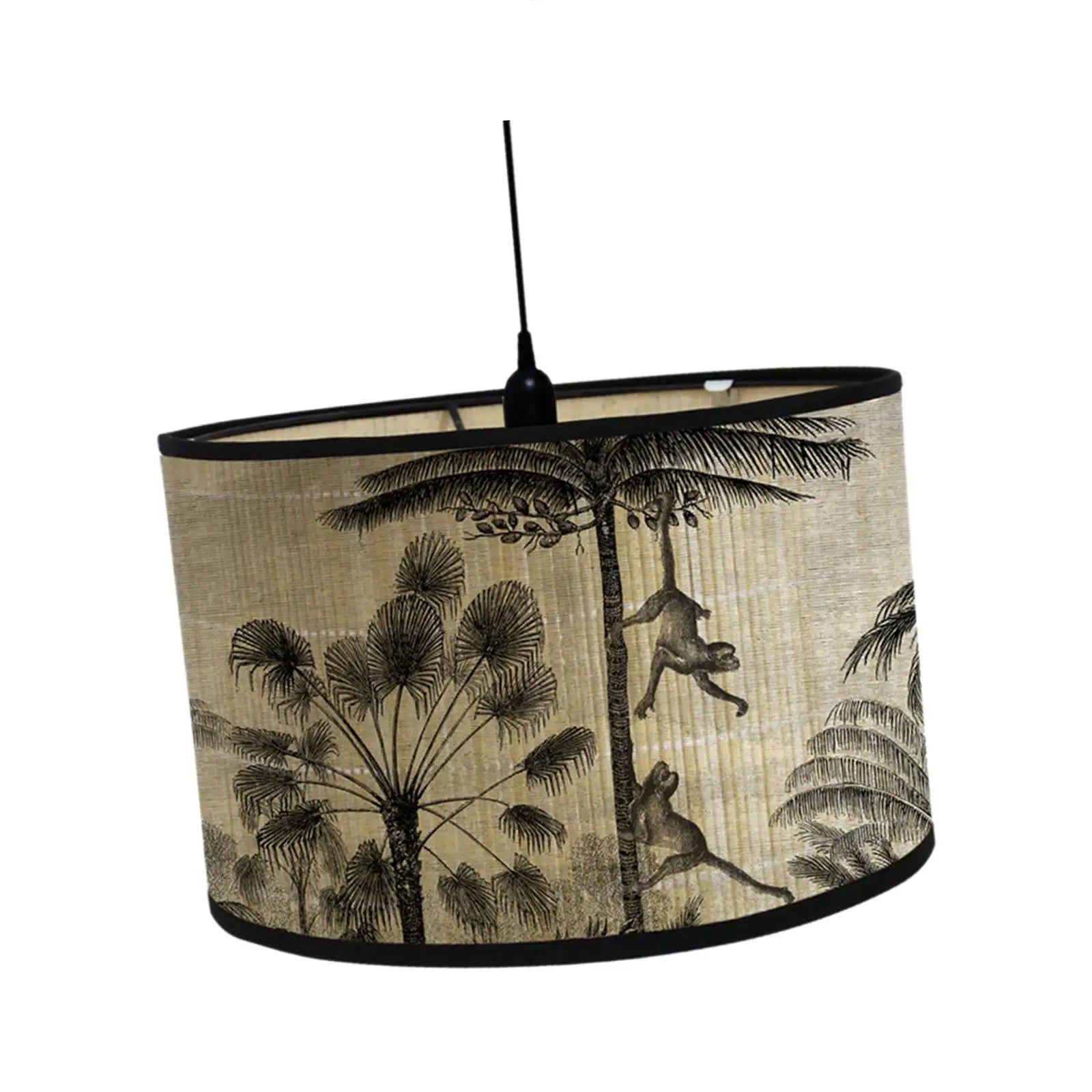 Drum Print Lamp Shade Light Cover 11 8x11 8x8 Inch E27 Bamboo Zpaxo