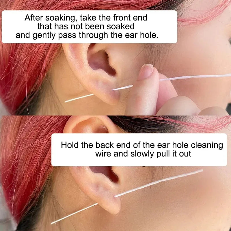 Ear Hole Cleaning Solution Safe Health Peach Flavor Inflamed Blockage