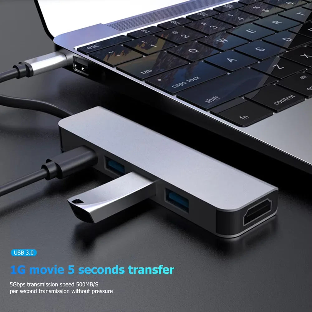 USB Hub 1 TF SD Card Reader 5Gbps Speed USB3 0 Splitter Adapter Zpaxo
