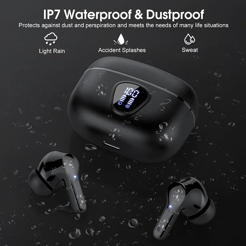 Wireless Earbuds Hifi Stereo Headphones BT5 3 ENC Noise Cancelling