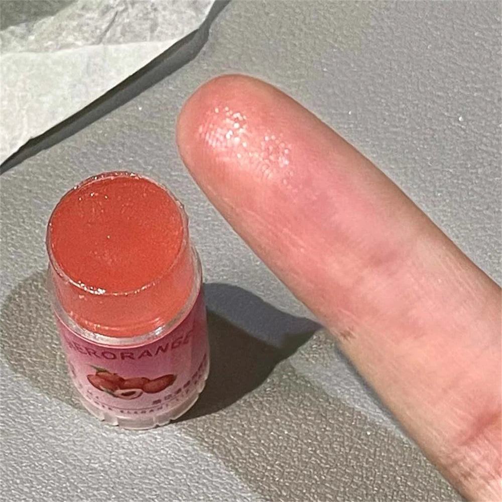 Transparent Coconut Fruit Lip Balm Care Moisturizing Fade Fine Lines Zpaxo