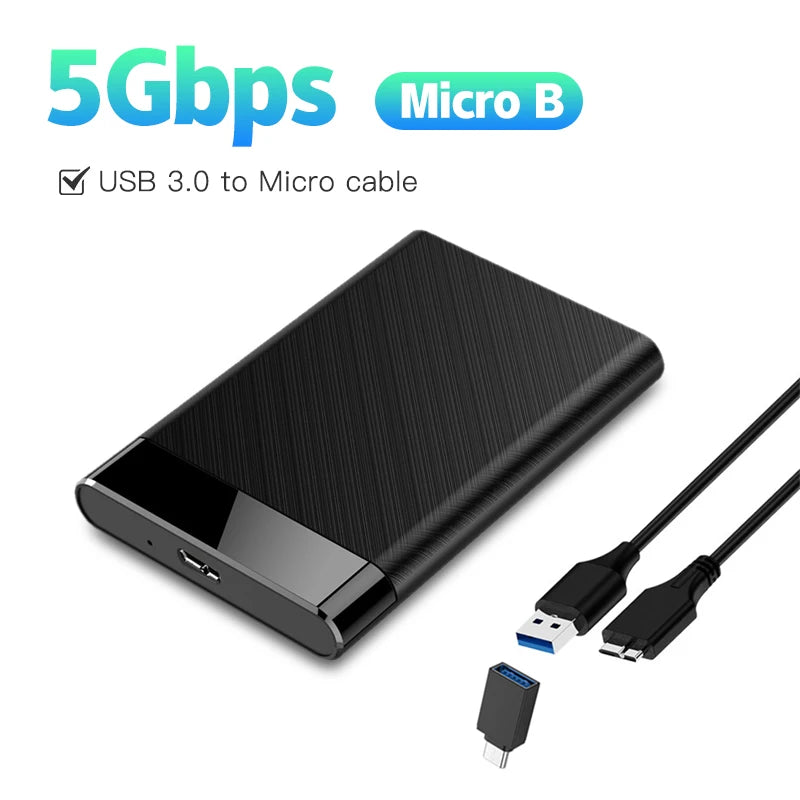 USB 3 0 HDD Enclosure 2 5 SATA External Hard Drive Case SSD Speed Zpaxo