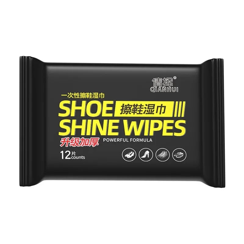 12-60Pcs Disposable Shoes Clean Wipes Portable White Shoes Cleaning Care Wipes Sneakers Cleaning Quick Wet Wipe VIE LENTE Zpaxo 12 sheets