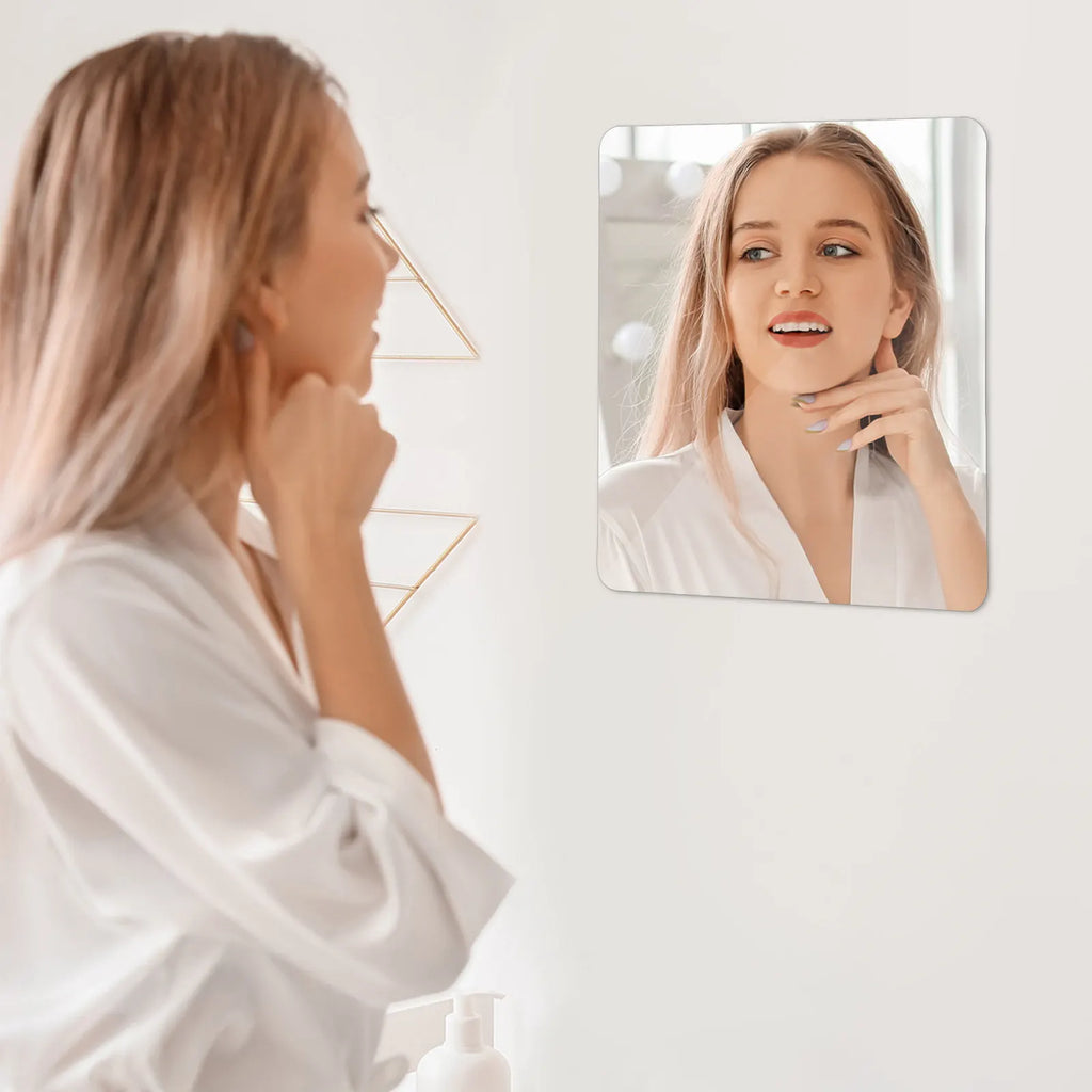 Square Acrylic Mirror Sheet Large Wall Mounted Safe Reflection