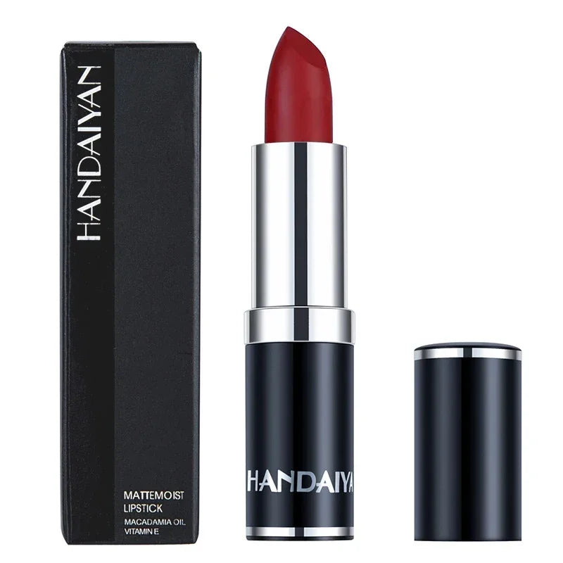 Matte Pink Velvet Lipstick Sexy Nude Red Brown Purple Lipgloss Gloss