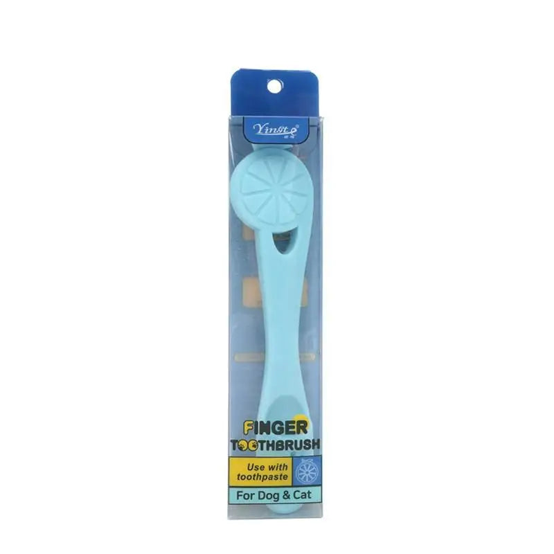 Pet Finger Toothbrush Cats Dogs Soft Tooth Cleaning Reusable Design Zpaxo A4