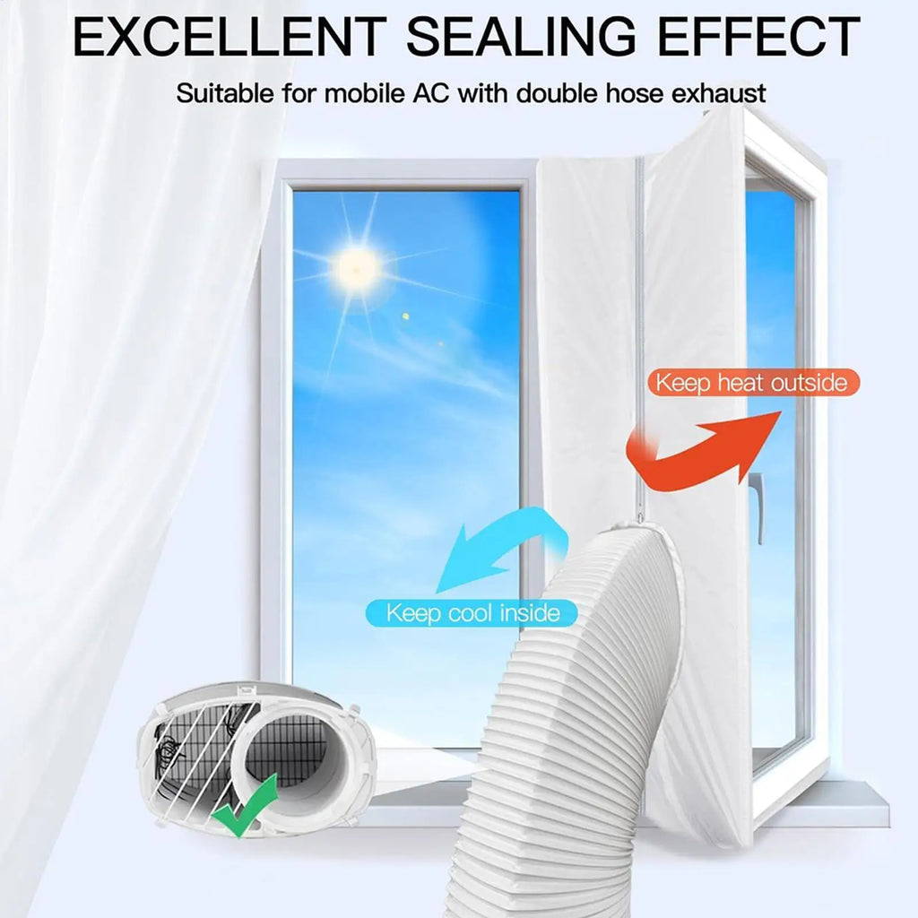 Air Conditioner Window Seal 3 M 4m Portable Universal Mobile Ac Zip