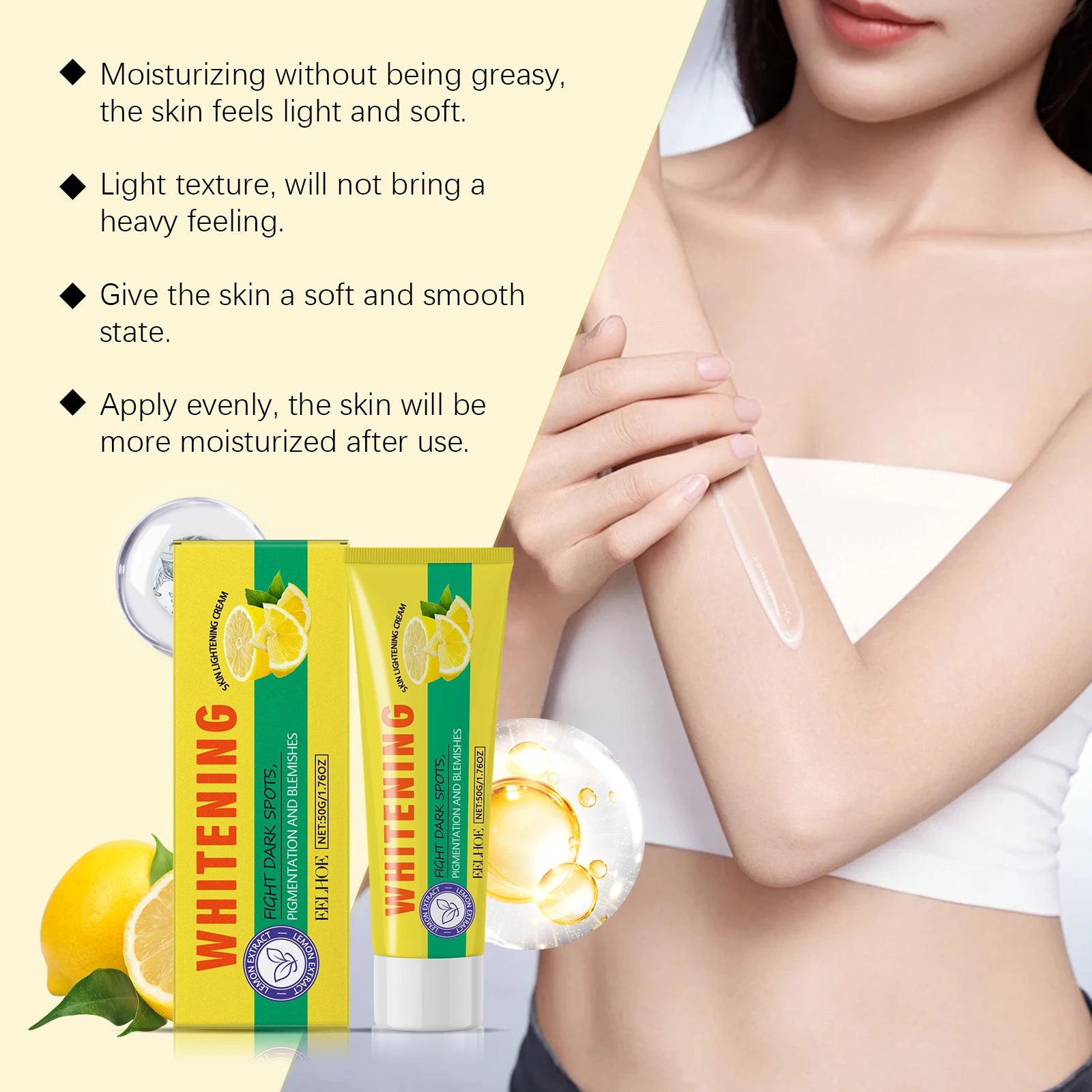 Eelhoe Lemon Brightening Body Lotion – Moisturize & Even Skin Tone Brightening Body Lotion Zpaxo